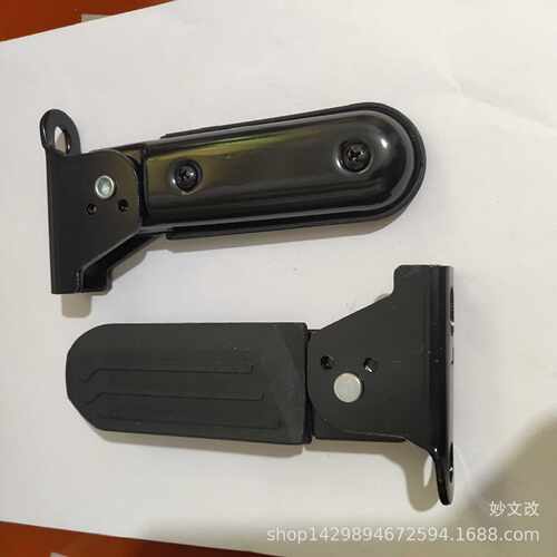 电动车前置尼龙搁脚 外卖电瓶车前脚蹬 折叠搁脚改装配件