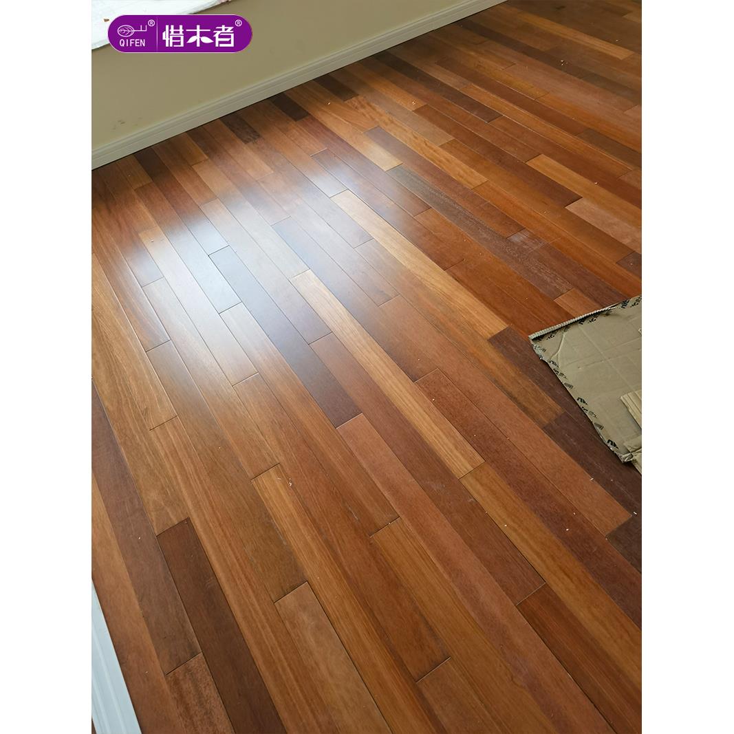 淘宝尾货惜木旧料翻新实木地板现场推广环保健康全国推广