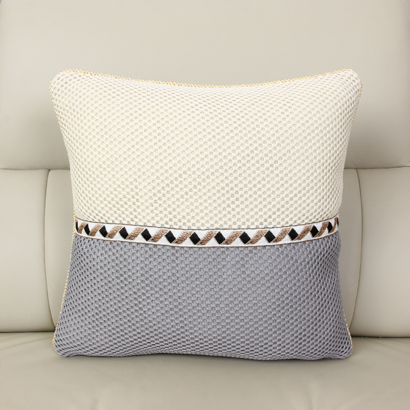 简约现代抱枕拼j色靠垫靠枕时尚北欧腰枕抱枕套沙发床头汽车护腰