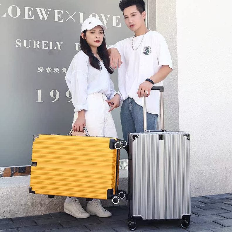 万向轮加厚行李箱女学生大容量旅行箱铝框拉杆箱行李箱密码箱男