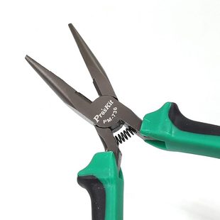 P尖嘴钳牙宝工钳子36手工迷你5寸尖咀剪钳电工双7M钳钳色有