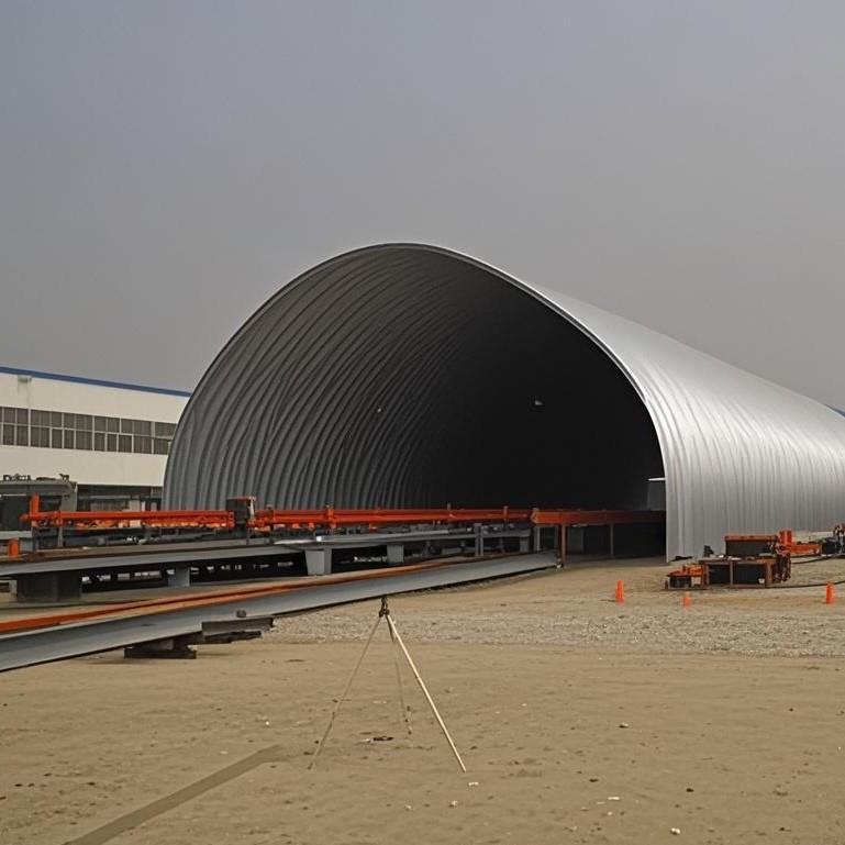 全自动断钉无梁拱成型机大跨度拱形屋顶压瓦机钢结构冷弯设备