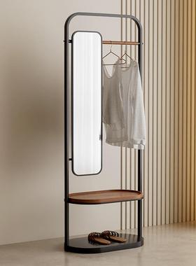 MLAN HOME多功能衣帽架家用创意挂衣架现代简约落地穿衣镜小户型