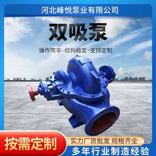 9双吸泵SH中开泵蜗壳大口径矿山排水增压卧式 10Sh 清水循环双吸泵