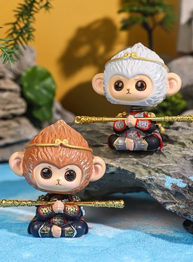 抖音热买大圣悟空车摆家居书架玄关电视柜桌面摆件学生.礼品黑神