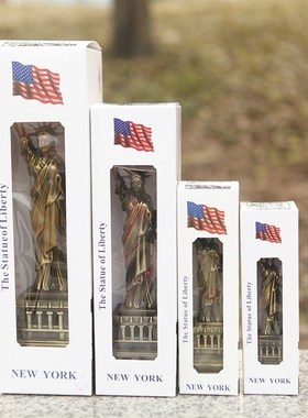 创意金属工艺h品美国客厅摆件自由女神像模型桌面摆饰老师节日礼