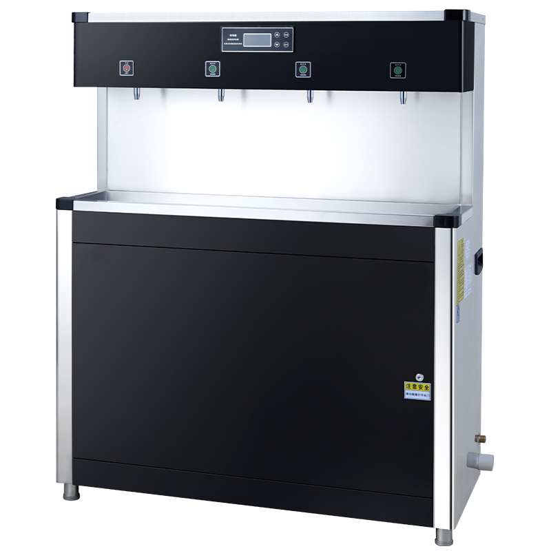 商用大容量恒温直饮水机学u校工厂净水过滤电加热烧开水器刷卡扫