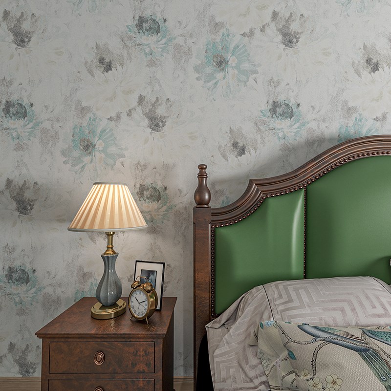 法式轻奢风油墨风无n缝墙布卧室客厅壁布轻奢高档素色背景墙壁布