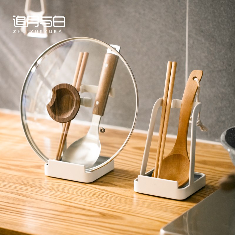 厨房锅盖架台面立式放大锅盖铲置物架多功能厨房放筷W子勺子收纳