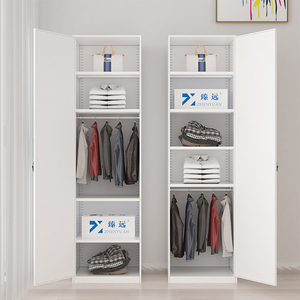臻远 家用阳台柜单门收纳储物柜卧室钢制环保衣柜铁皮柜