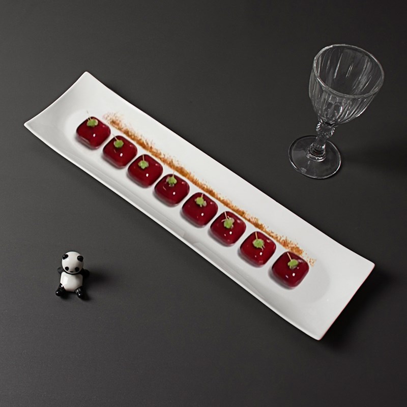 13寸16寸18寸酒店长条小吃盘糕点寿司摆盘意境菜私房中式陶瓷餐具