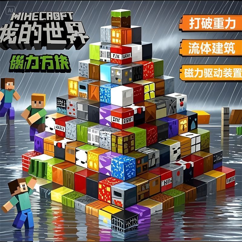 我的世界磁力积木套装