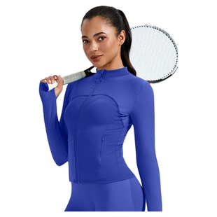 澳洲*CSB裸感长袖高级感运动外套修身拉链跑步训练瑜伽外套立领