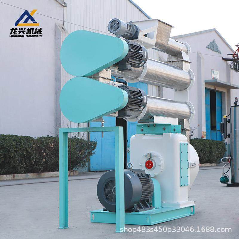 养殖场用的成套饲料加工机组 鸡鸭鹅颗粒饲料机 环模造粒机,五金/工具,其他机械五金,淘宝优惠券,粉丝福利购,淘宝优惠卷