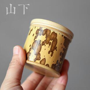 天然紫竹茶叶罐梅妃竹茶仓可携式旅行茶叶罐包装礼盒茶叶筒茶配件