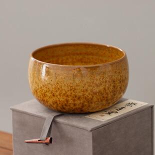 钧窑李峰手作茶叶末结晶青釉窑变复古青瓷茶道茶具餐具通用米饭碗