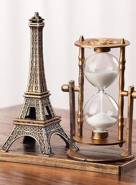 北欧现代轻奢创意个性沙漏计时器办公室桌面小摆件客厅家居装饰品
