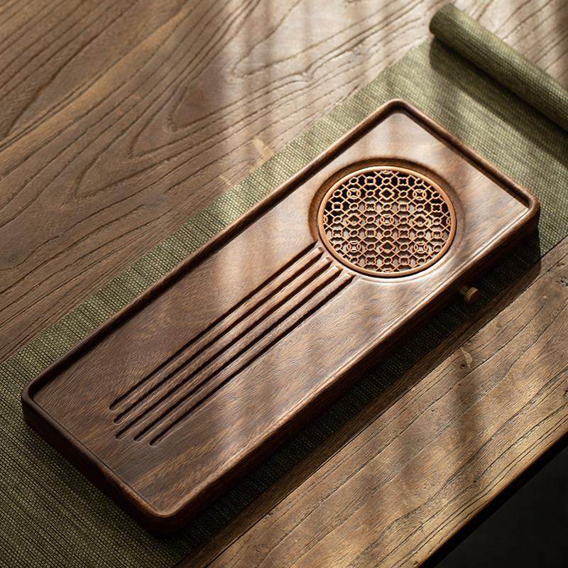 胡桃木家用实木茶盘排水式小型壶承日式简约干泡台茶承户外干泡盘,餐饮具,茶盘,淘宝优惠券,粉丝福利购,淘宝优惠卷