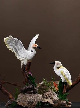 采购产品模拟火烈鸟饰品，假山盆景，园林绿化，鱼缸，飞鹤，客厅