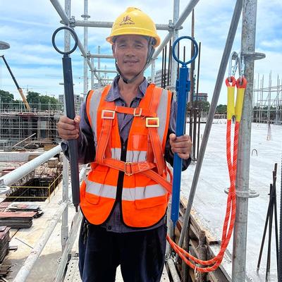 建筑工地安全带系挂点高空外墙装修固定器钢管盘扣架子防坠锚杆绳