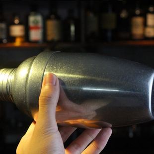调酒器三段式 做旧工艺304不锈钢摇壶日式 摇酒壶鸡尾酒调酒雪克壶