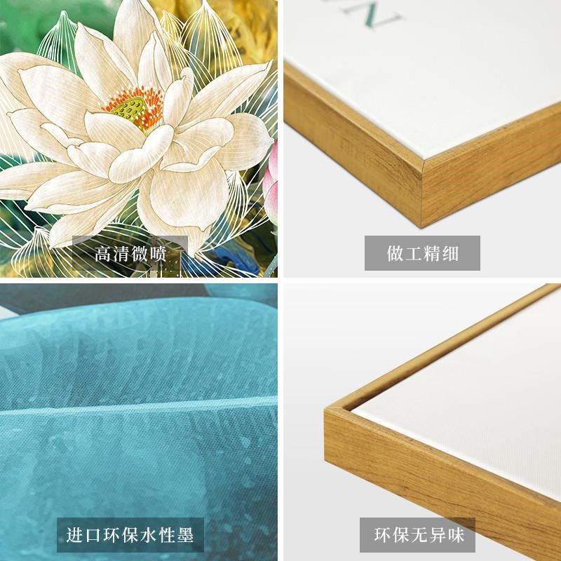 新中式玄关装饰画竖款花鸟工笔挂画中国风壁画客厅走廊楼梯墙面画图片
