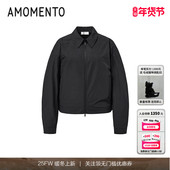 AMOMENTO 短款 25PS 25年新款 Zip Jumper 女士外套潮流百搭酷