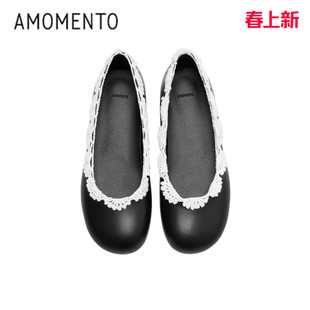 [AMOMENTO] 26PS CROCHET LACE FLATS 26早春新款钩针蕾丝平底鞋