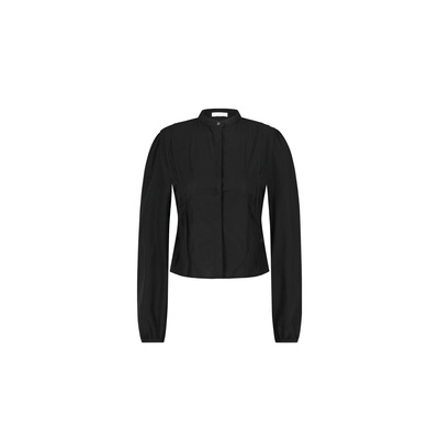 26早春新款压褶修身衬衫百搭