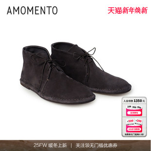 AMOMENTO 25年新款 25FW BOOTS 女士沙漠靴纯色简约百搭 DESERTS