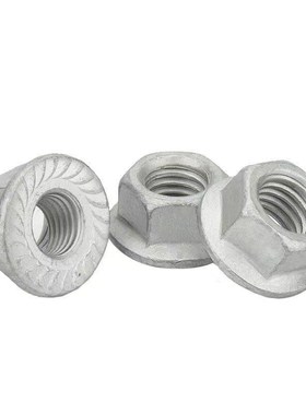 10级达克罗六角法兰螺母M10m12m16xM20带防滑齿法兰母 高强度螺帽