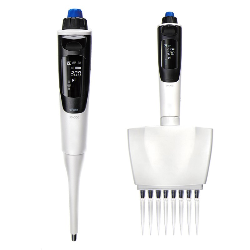 电动移液器实验室单道8道电子微量移液枪dPette+可调型定量加液器