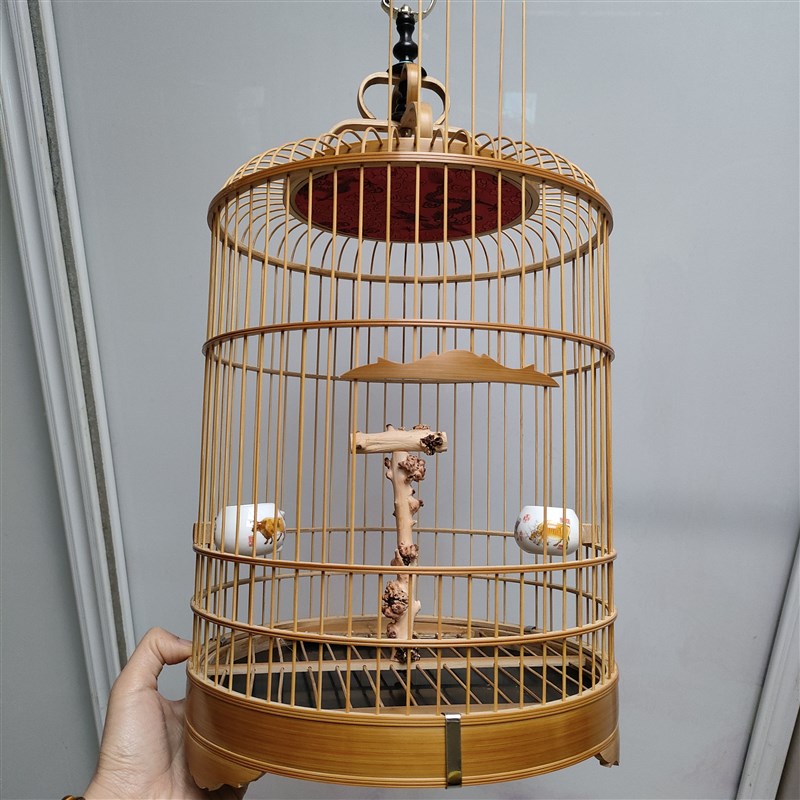 精品老竹保青抛光竹制鸟笼石燕绣眼玉鸟贝子笼子