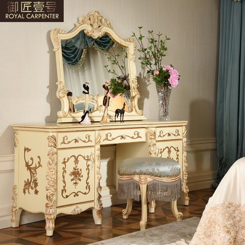 欧式实木雕花双人床法式奢华宫廷床布艺床别墅卧室婚床公主床简欧