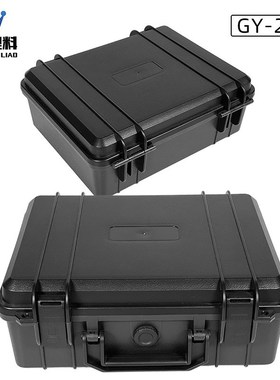 蓝色防震抗压注塑手提工程箱航空承重储运箱车载维修工具箱