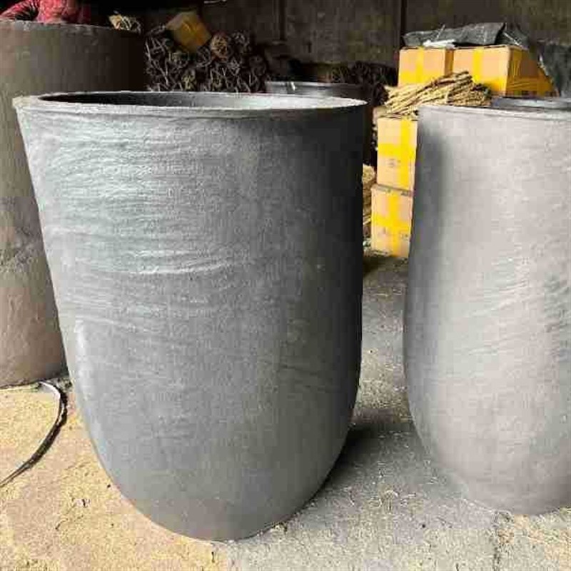 石墨匣钵用于合金工具钢冶炼抗热震稳定好导热性好的石墨坩埚