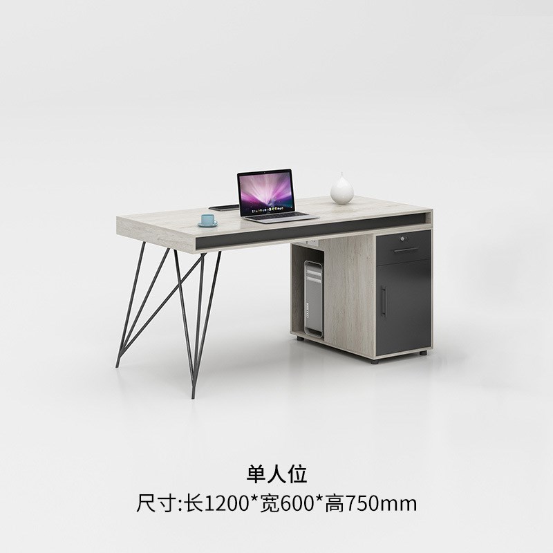 办公桌椅组合工业风职员办公桌简约现代双人员工位财务家具工位桌