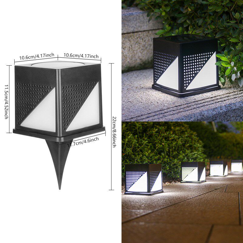 太阳能围墙柱头灯家用超亮现代简约大门柱子灯户外防水别墅庭院灯