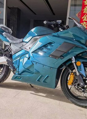 现DUCAT款3000W中置链条马达电动摩托跑车火牙公路趴赛72V高速