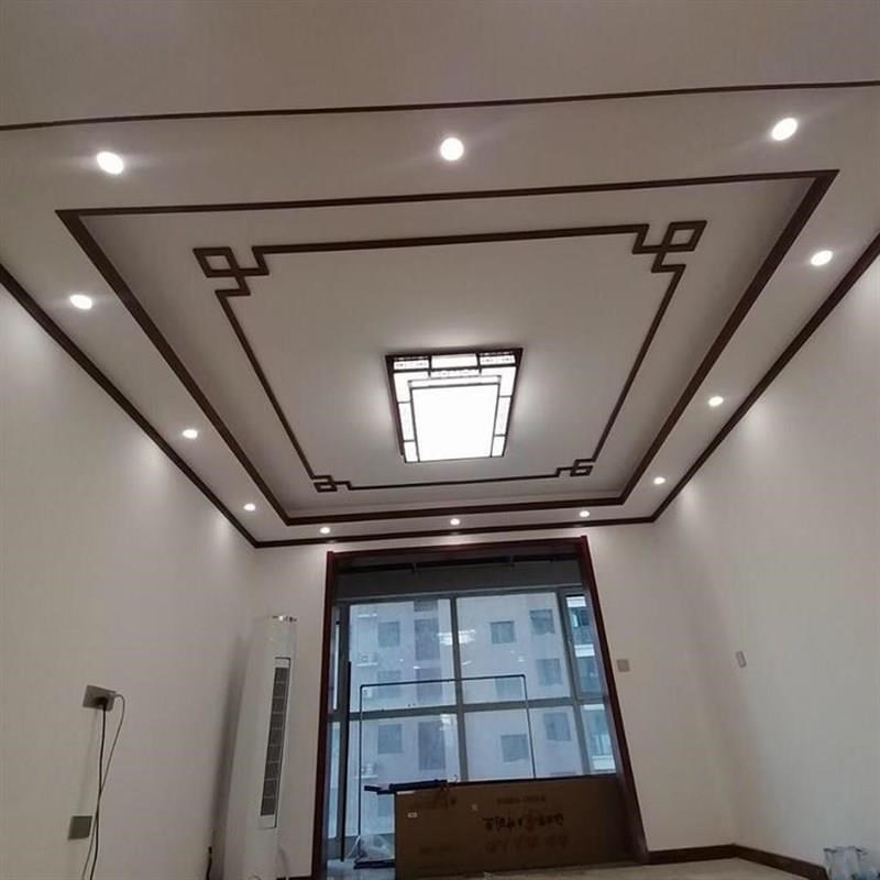 装饰线条新中式吊顶实木角花天花装饰木线条背景墙平板线烤漆线条