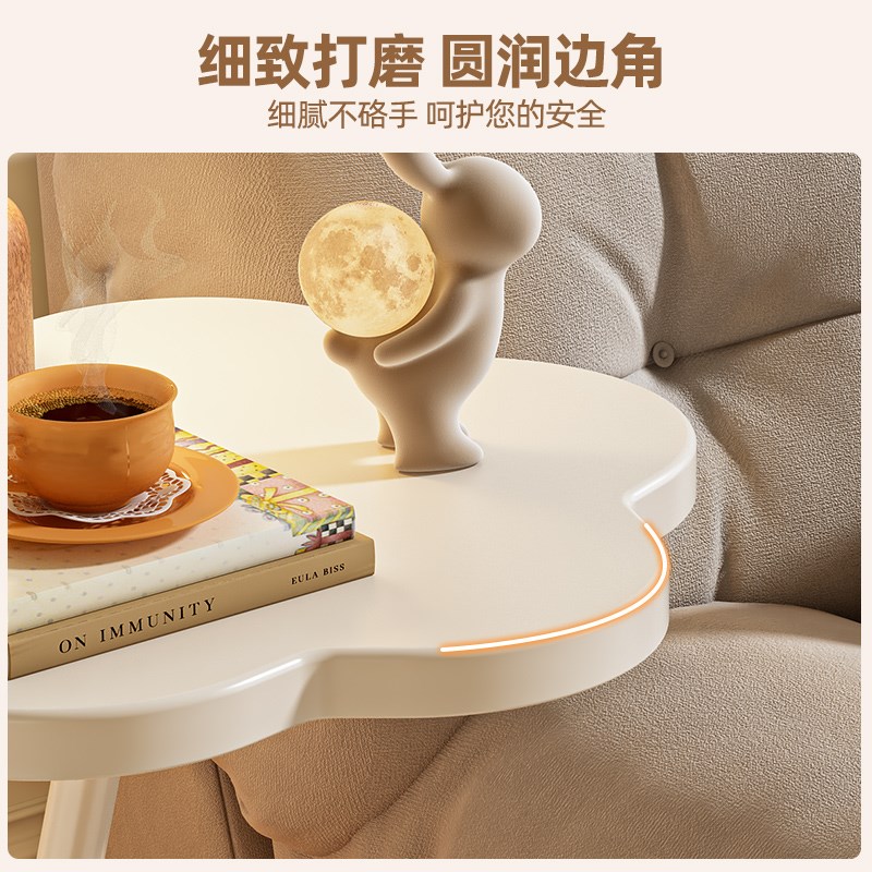 茶几小桌子可移动沙发边几客厅极简圆桌床头桌边桌置物架阳台优选