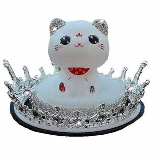 汽车摆件太阳能摇头猫摆饰车内网红可爱创意车上装 饰用品