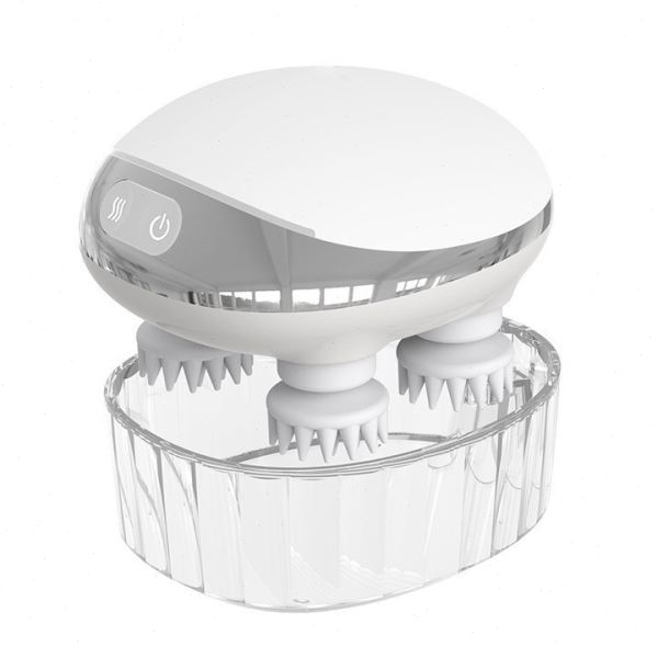 跨境小型电动头部按摩器家用充电式加热头皮按摩仪head massager