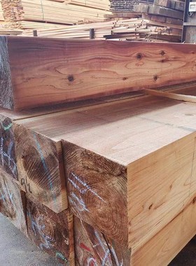 方木防腐木实木板材红松木料木梁木板方柱枕木建筑木方木条千斤顶