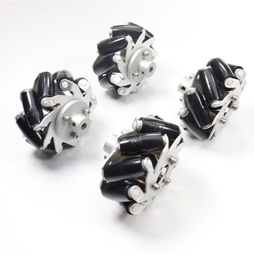 铝合金麦克纳姆轮全向轮直径65mm 4个装四驱智能小车机器人配件