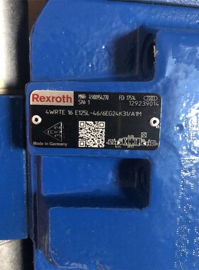 4WRTE16E125L-46/6EG24K31/A1M R900954270力士乐比例阀德国原装