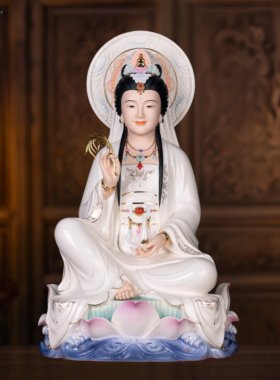 陶瓷南海观世音菩萨供奉神像