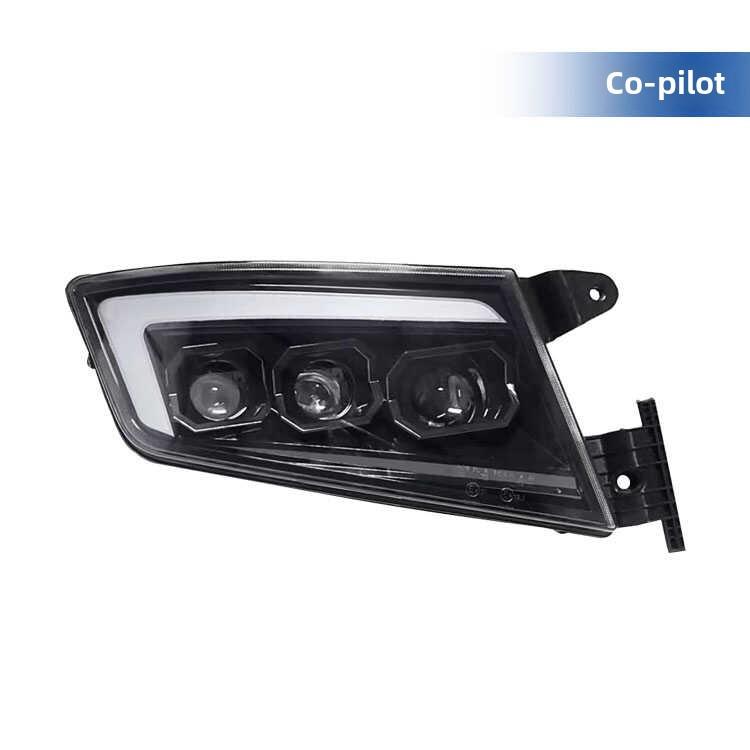 适用于重型汽车山达卡大灯总成G7C7Hc5H激光大灯改装Led超亮镜头