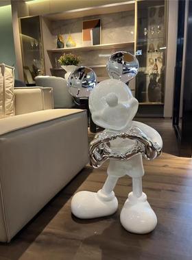 米奇大型落地摆件客厅电视柜沙发旁玄关装饰现代简约乔迁开业送礼