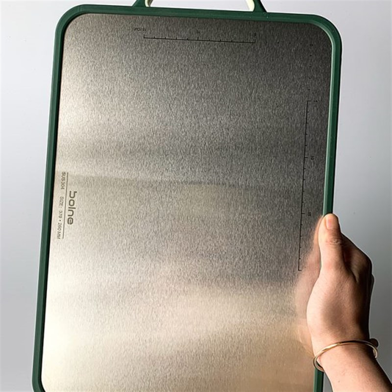 Vv小丸家 家用抗菌菜板防霉砧板案板 不锈钢切S菜板加厚双面粘板